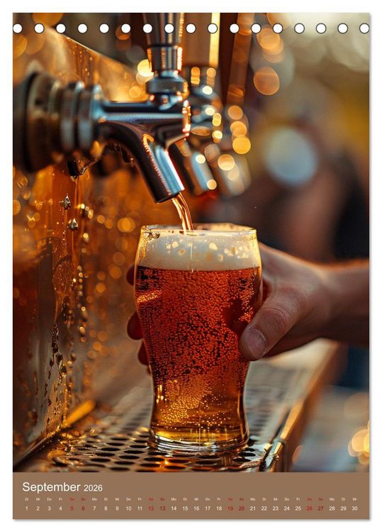 Produktbild: Bier-Liebe Von den Ahnen zu uns (Tischkalender 2026 DIN A5 hoch), CALVENDO Monatskalender