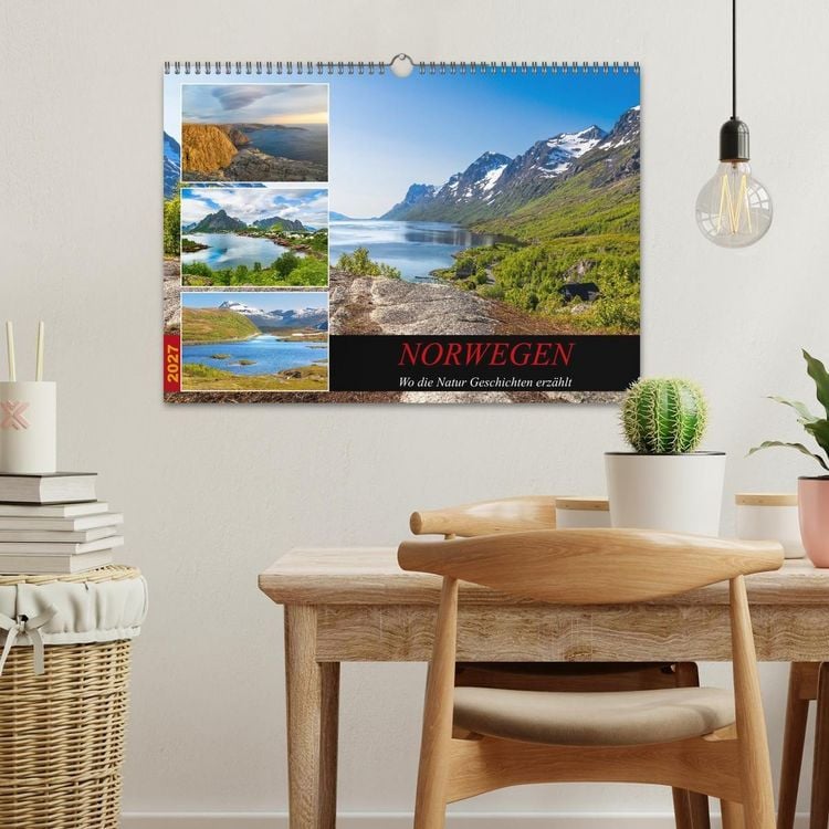 Produktbild: Norwegen Wo die Natur Geschichten erz&auml;hlt (Wandkalender 2027 DIN A3 quer), CALVENDO Monatskalender