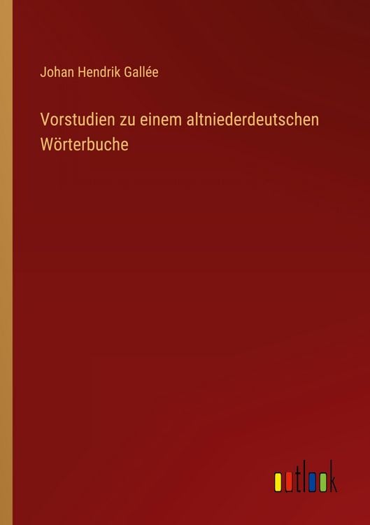Produktbild: Vorstudien zu einem altniederdeutschen W&ouml;rterbuche