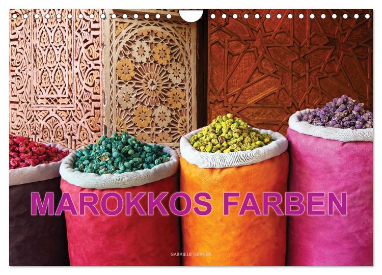 Produktbild: Marokkos Farben (Wandkalender 2026 DIN A4 quer), CALVENDO Monatskalender