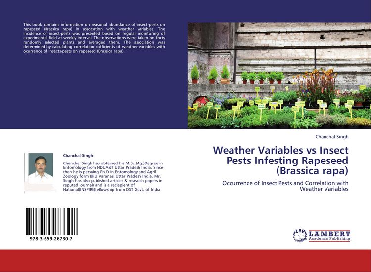 Produktbild: Weather Variables vs Insect Pests Infesting Rapeseed (Brassica rapa)