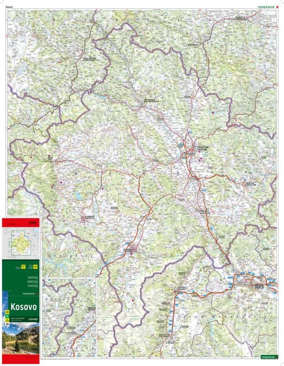Produktbild: freytag & berndt Stra&szlig;enkarte Kosovo 1:150.000
