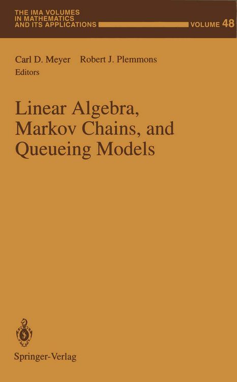 Produktbild: Linear Algebra, Markov Chains, and Queueing Models