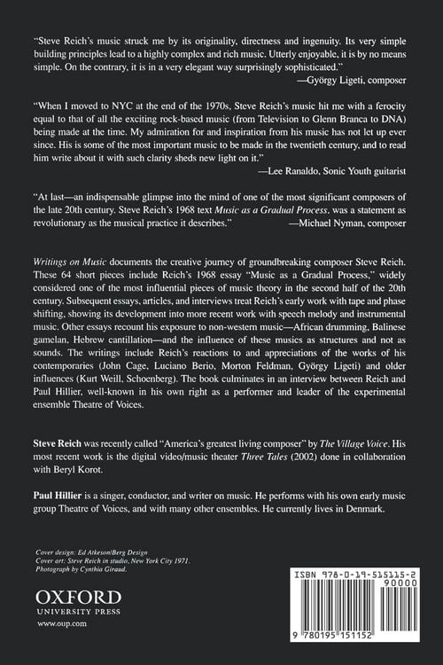 Produktbild: Writings on Music, 1965-2000