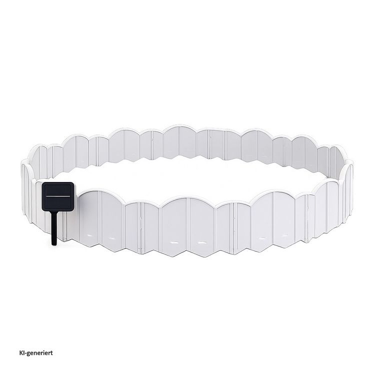 Produktbild: HTI-Living HTI-Living Beeteinfassung 1260 cm Zierzaun Cloud mit Beleuchtung