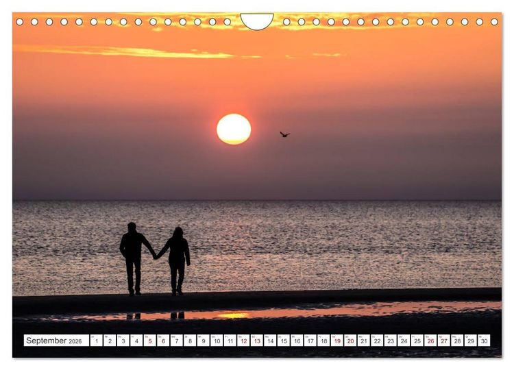 Produktbild: ST. PETER ORDING Strand und Meer (Wandkalender 2026 DIN A4 quer), CALVENDO Monatskalender