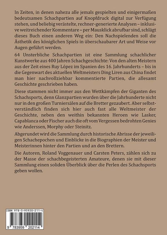 Produktbild: 64 Unsterbliche Schachpartien
