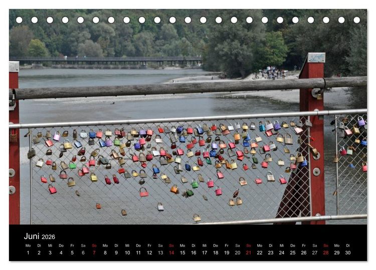 Produktbild: Die Isar - Von Scharnitz bis M&uuml;nchen (Tischkalender 2026 DIN A5 quer), CALVENDO Monatskalender
