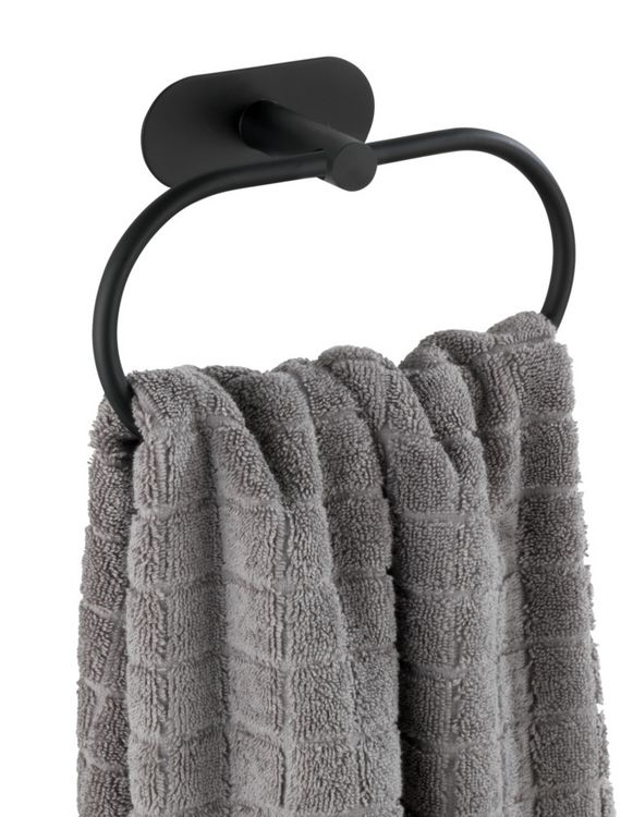 Produktbild: Turbo-Loc&reg; Handtuchring Mod. Orea Black Matt, Befestigen ohne bohren
