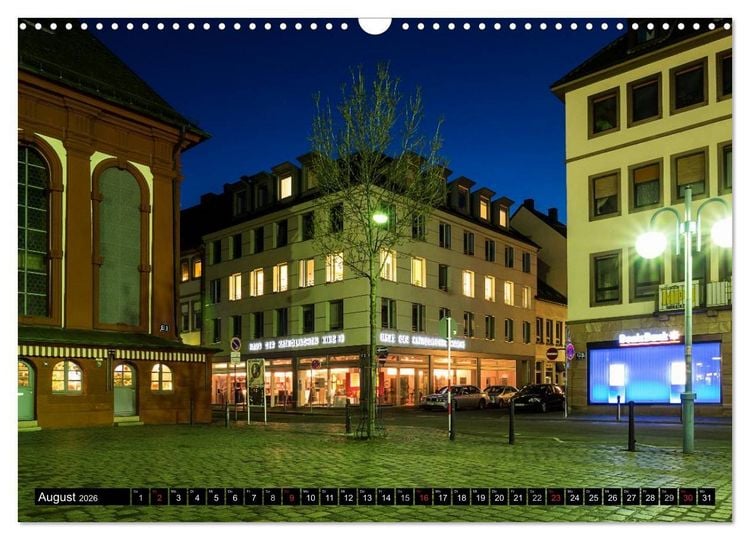 Produktbild: Mannheim Modern. Zeitgen&ouml;ssische Architektur in der Quadratestadt. (Wandkalender 2026 DIN A3 quer), CALVENDO Monatskalender