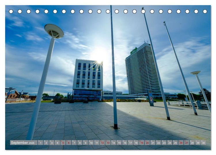 Produktbild: Ein Blick auf L&uuml;beck-Travem&uuml;nde (Tischkalender 2026 DIN A5 quer), CALVENDO Monatskalender