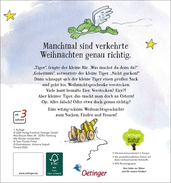 Produktbild: Nach einer Figurenwelt von Janosch. Endlich Weihnachten (und die falschen Geschenke)