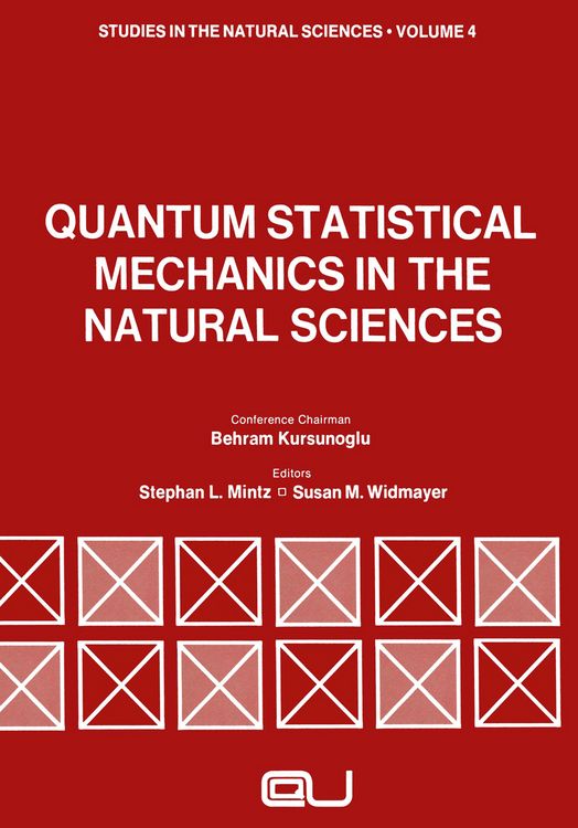 Produktbild: Quantum Statistical Mechanics in the Natural Sciences