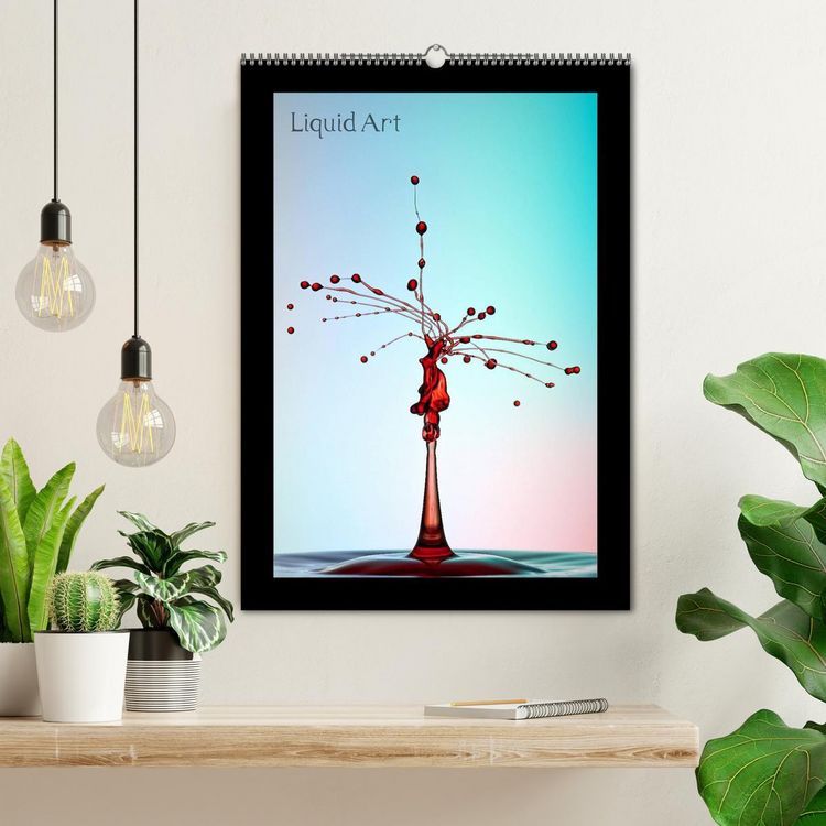 Produktbild: Liquid Art - Wassertropfen in Perfektion (Wandkalender 2026 DIN A2 hoch), CALVENDO Monatskalender