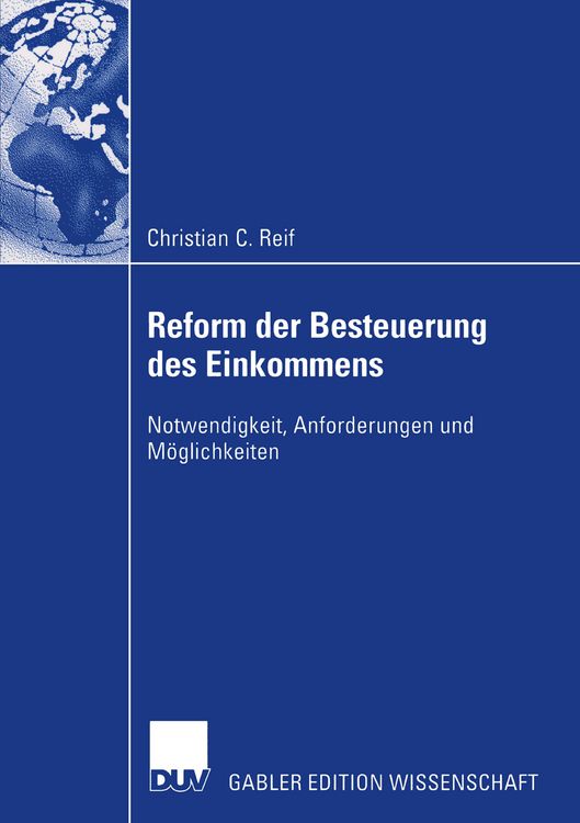 Produktbild: Reform der Besteuerung des Einkommens