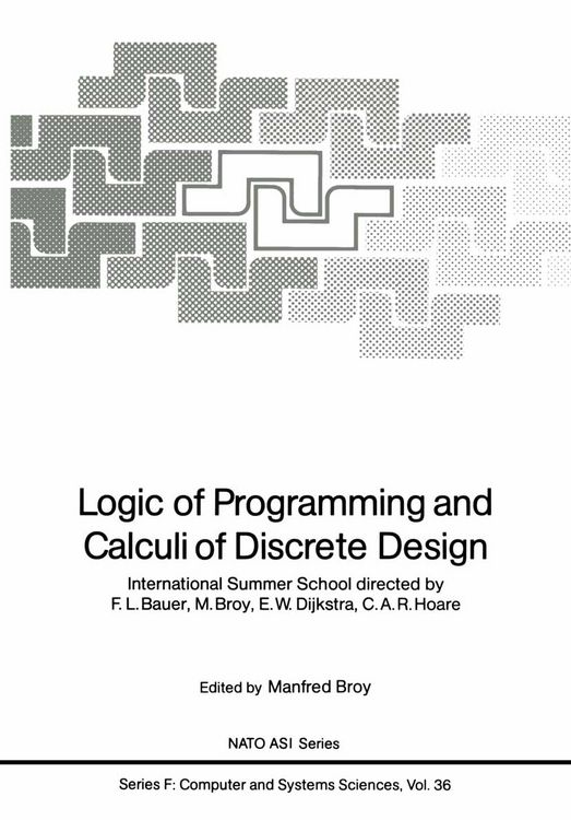 Produktbild: Logic of Programming and Calculi of Discrete Design