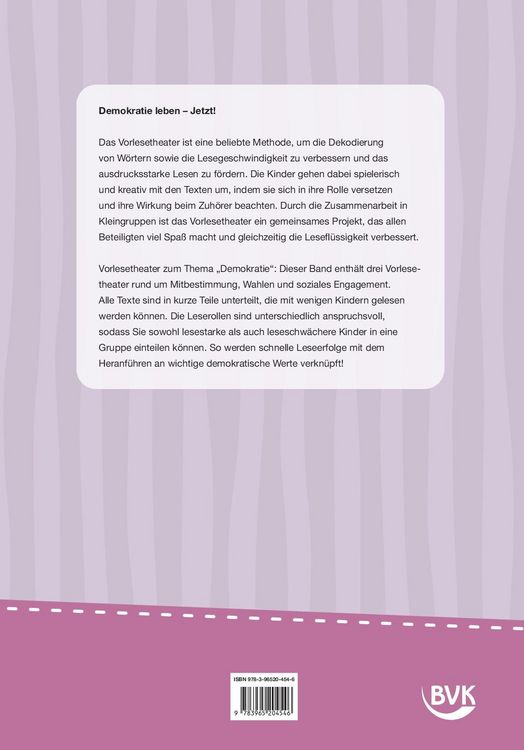 Produktbild: Vorlesetheater Demokratie: Mitbestimmung und Wahlen f&uuml;r Kinder