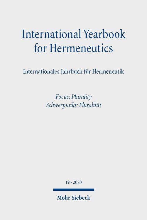 Produktbild: International Yearbook for Hermeneutics/Internationales Jahrbuch f&uuml;r Hermeneutik