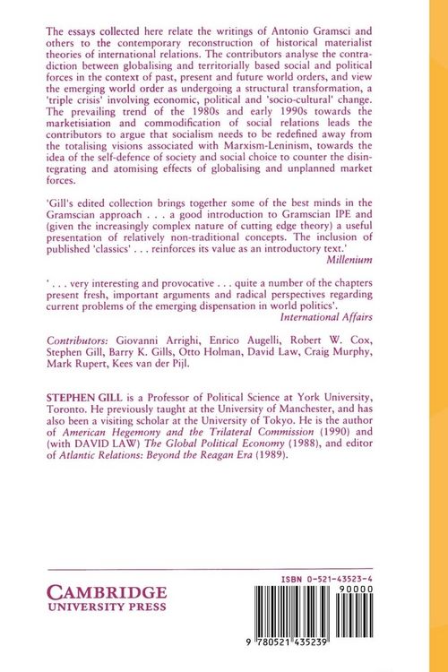 Produktbild: Gramsci, Historical Materialism and International Relations