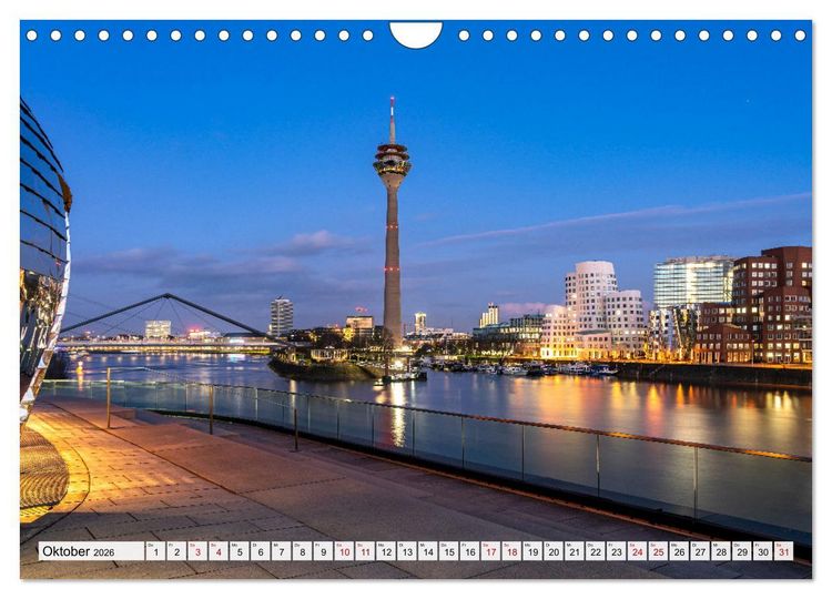 Produktbild: Landeshauptstadt D&uuml;sseldorf (Wandkalender 2026 DIN A4 quer), CALVENDO Monatskalender