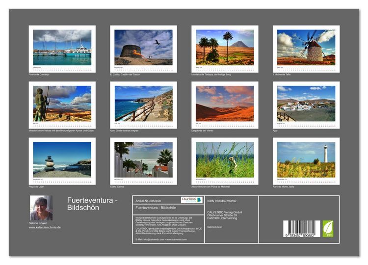 Produktbild: Fuerteventura - Bildsch&ouml;n (Wandkalender 2026 DIN A3 quer), CALVENDO Monatskalender