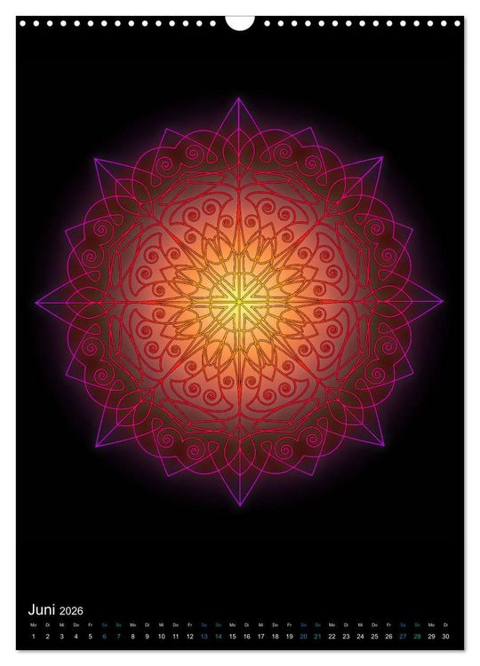 Produktbild: Mandala-Kalender 2026 (Wandkalender 2026 DIN A3 hoch), CALVENDO Monatskalender