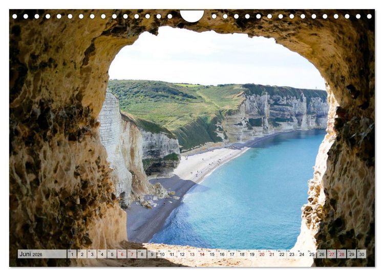 Produktbild: Normandie erleben (Wandkalender 2026 DIN A4 quer), CALVENDO Monatskalender