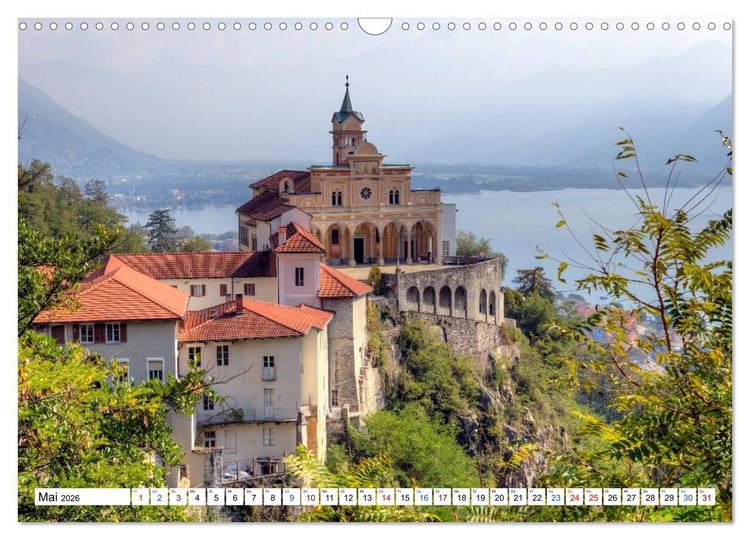 Produktbild: Tessin, Impressionen aus der Italienischen Schweiz (Wandkalender 2026 DIN A3 quer), CALVENDO Monatskalender