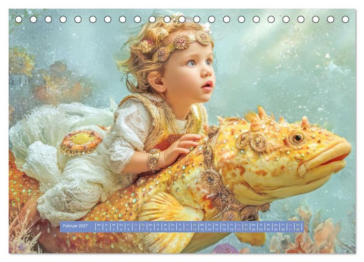 Produktbild: Als ich von einer Wasserkreatur tr&auml;umte - Fantasiewerke (Tischkalender 2027 DIN A5 quer), CALVENDO Monatskalender