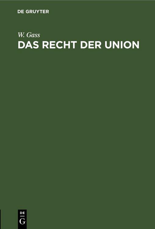 Produktbild: Das Recht der Union
