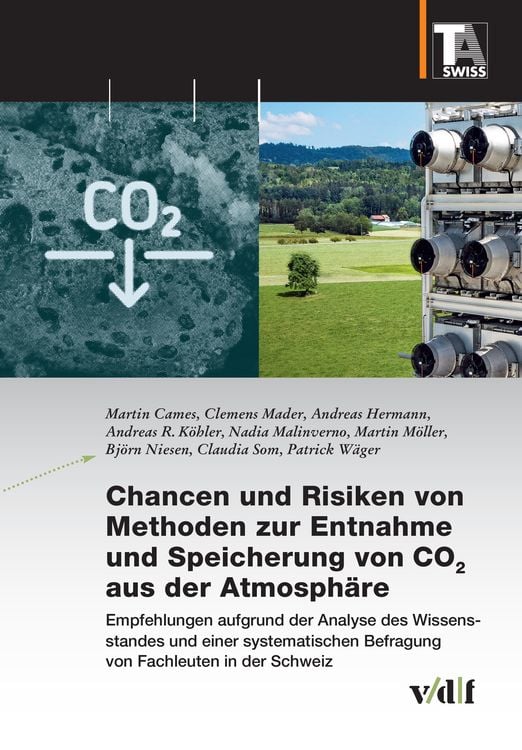 Produktbild: Chancen und Risiken von Methoden zur Entnahme und Speicherung von CO2 aus der Atmosph&auml;re