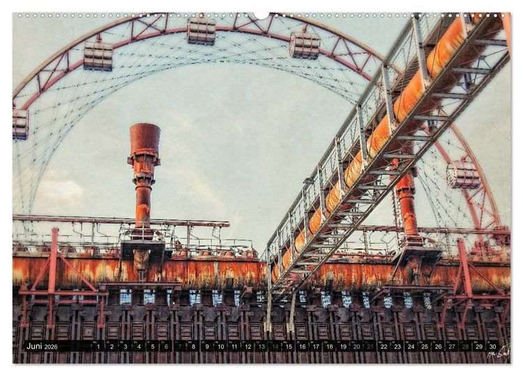 Produktbild: Ruhrpott - Kunstvolle Ansichten (hochwertiger Premium Wandkalender 2026 DIN A2 quer), Kunstdruck in Hochglanz