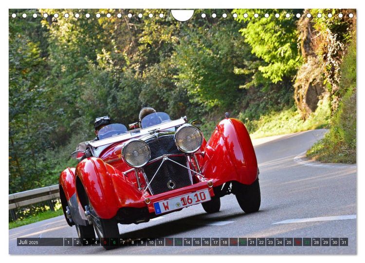 Produktbild: Adel verpflichtet - Englische Oldtimer am Berg (Wandkalender 2025 DIN A4 quer), CALVENDO Monatskalender
