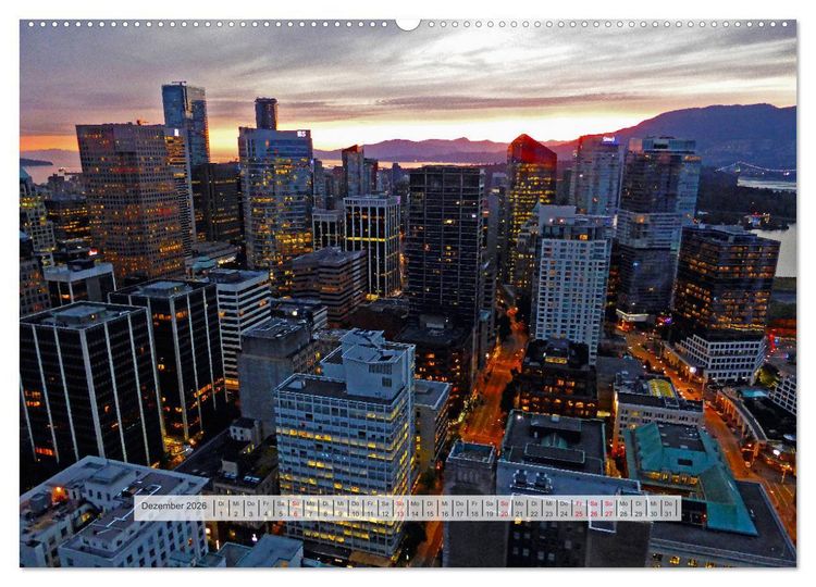 Produktbild: Vancouver Kanada 2026 (hochwertiger Premium Wandkalender 2026 DIN A2 quer), Kunstdruck in Hochglanz