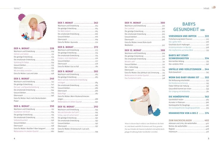 Produktbild: Das gro&szlig;e Buch f&uuml;r Babys erstes Jahr