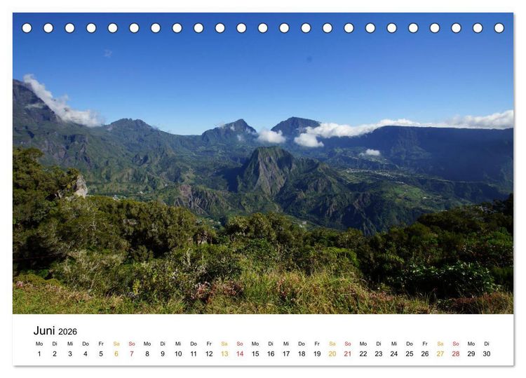 Produktbild: La R&eacute;union - Auf der Insel der Gef&uuml;hle (Tischkalender 2026 DIN A5 quer), CALVENDO Monatskalender
