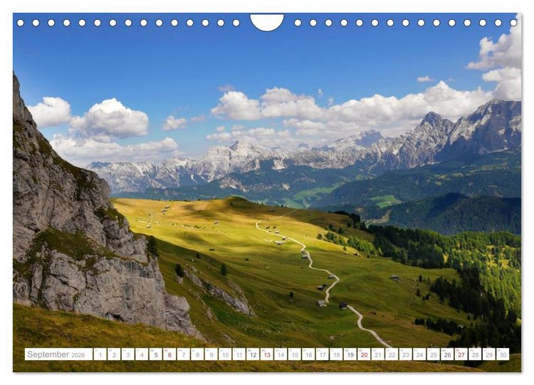 Produktbild: Bekannte und unbekannte Wanderziele in S&uuml;dtirol (Wandkalender 2026 DIN A4 quer), CALVENDO Monatskalender