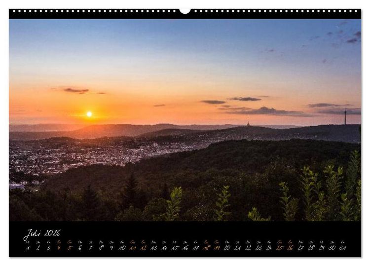 Produktbild: STUTTGART 2026 auf den zweiten Blick (hochwertiger Premium Wandkalender 2026 DIN A2 quer), Kunstdruck in Hochglanz