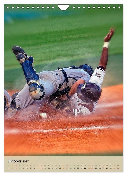 Produktbild: Baseball Power (Wandkalender 2027 DIN A4 hoch), CALVENDO Monatskalender