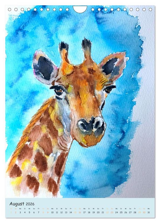 Produktbild: PortraiTierART Zauberhafte Tierzeichnungen (Wandkalender 2026 DIN A4 hoch), CALVENDO Monatskalender