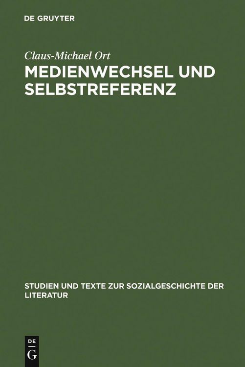 Produktbild: Medienwechsel und Selbstreferenz