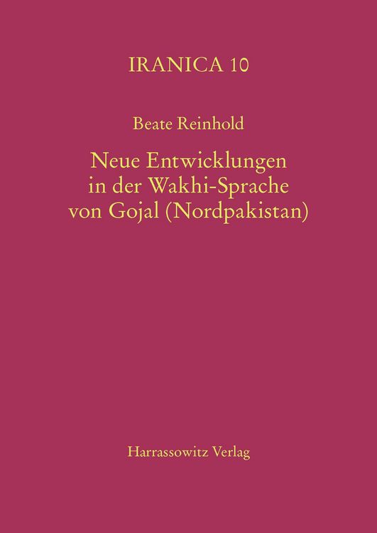 Produktbild: Neue Entwicklungen in der Wakhi-Sprache von Gojal (Nordpakistan)