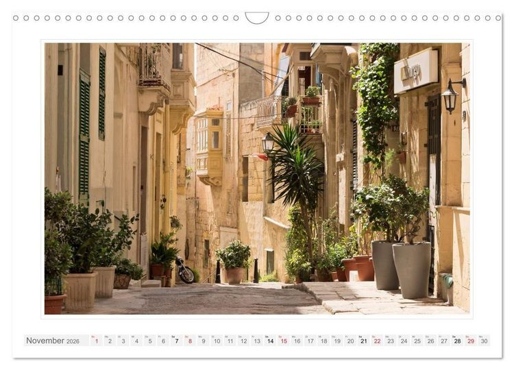 Produktbild: Malta. Impressionen einer Insel (Wandkalender 2026 DIN A3 quer), CALVENDO Monatskalender