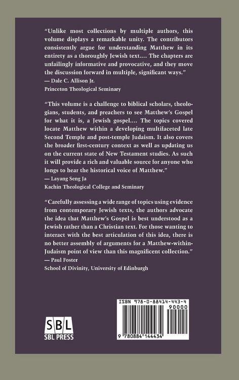 Produktbild: Matthew within Judaism