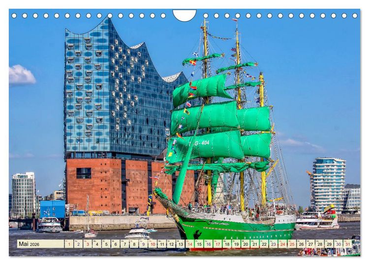 Produktbild: Hamburg - meine Stadt mit viel Herz (Wandkalender 2026 DIN A4 quer), CALVENDO Monatskalender
