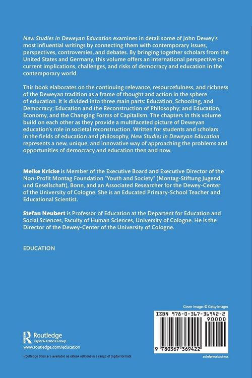 Produktbild: New Studies in Deweyan Education