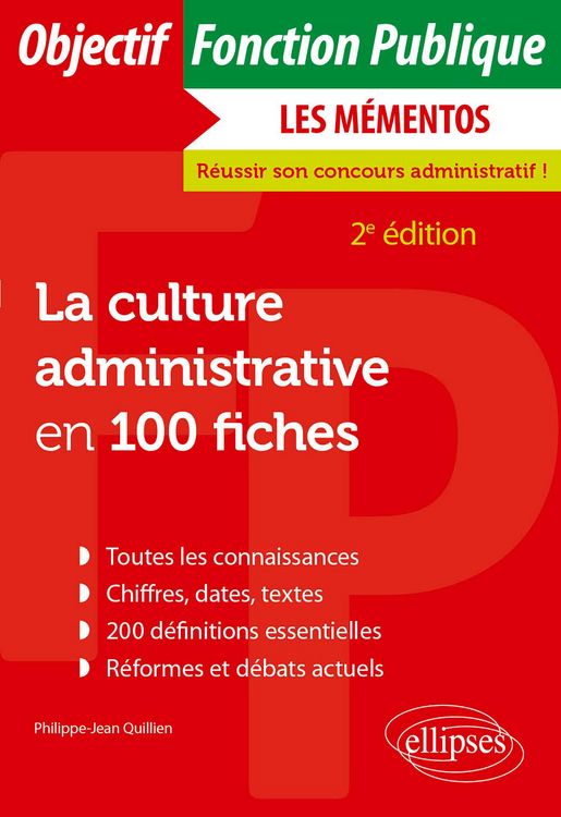Produktbild: La culture administrative en 100 fiches