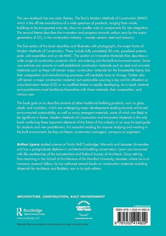 Produktbild: Modern Methods of Construction and Innovative Materials