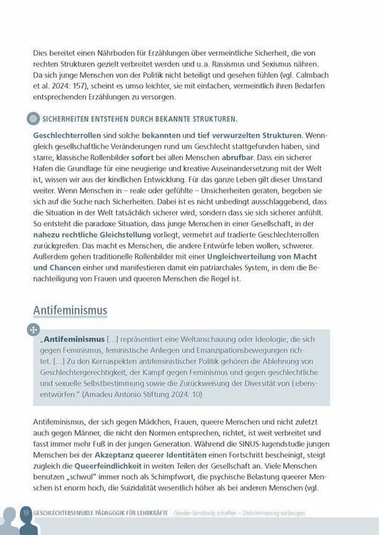 Produktbild: Geschlechtersensible P&auml;dagogik f&uuml;r Lehrkr&auml;fte
