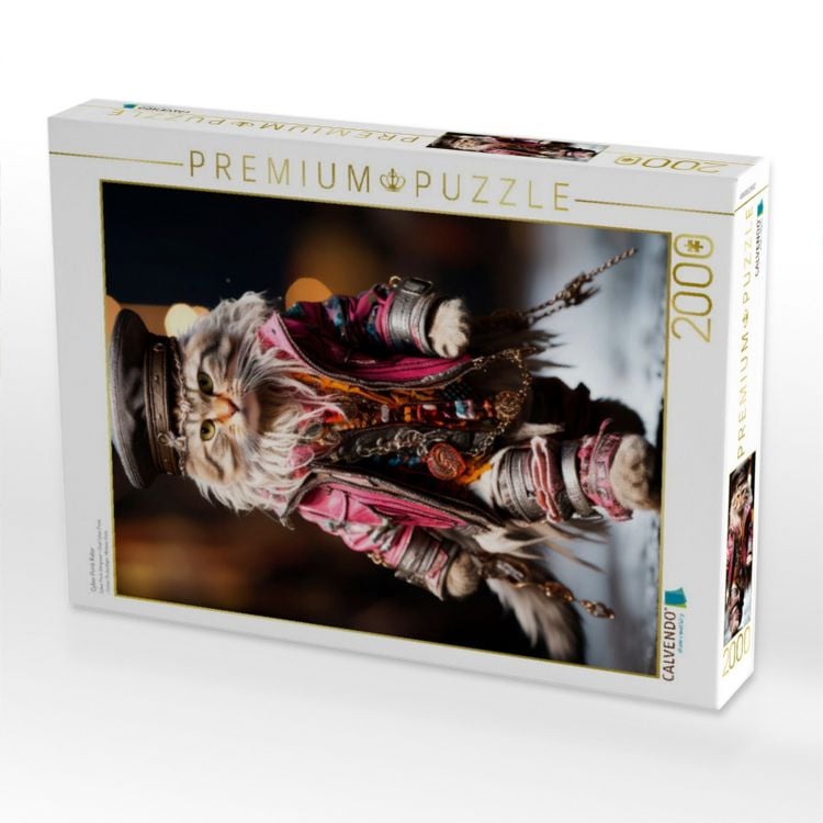 Produktbild: CALVENDO Puzzle Cyber Punk Kater | 2000 Teile Lege-Gr&ouml;&szlig;e 90x67cm Foto-Puzzle f&uuml;r gl&uuml;ckliche Stunden